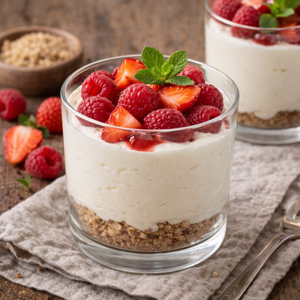 Keto cheesecake u čaši (bez pečenja)