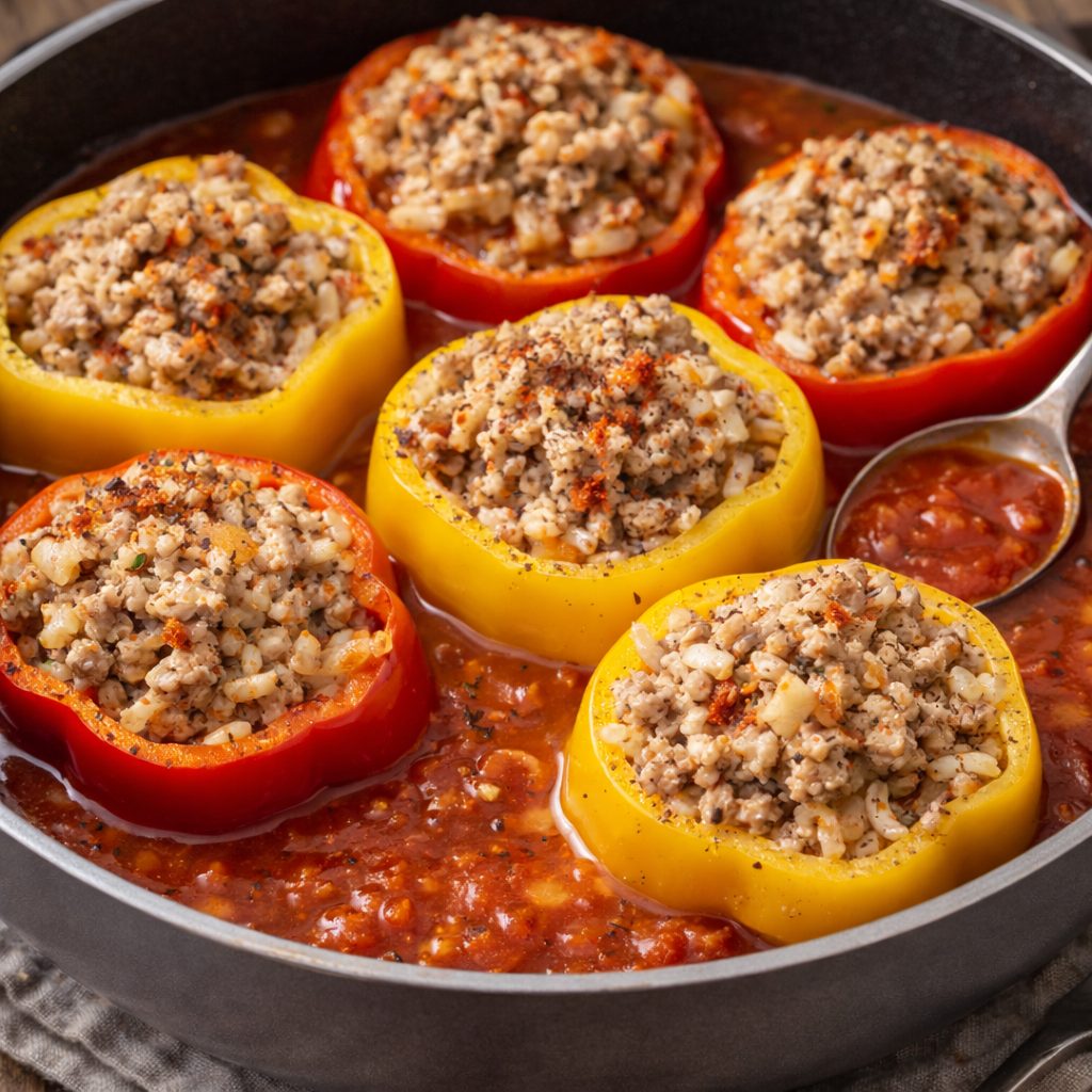Keto punjene paprike (bez pirinča)