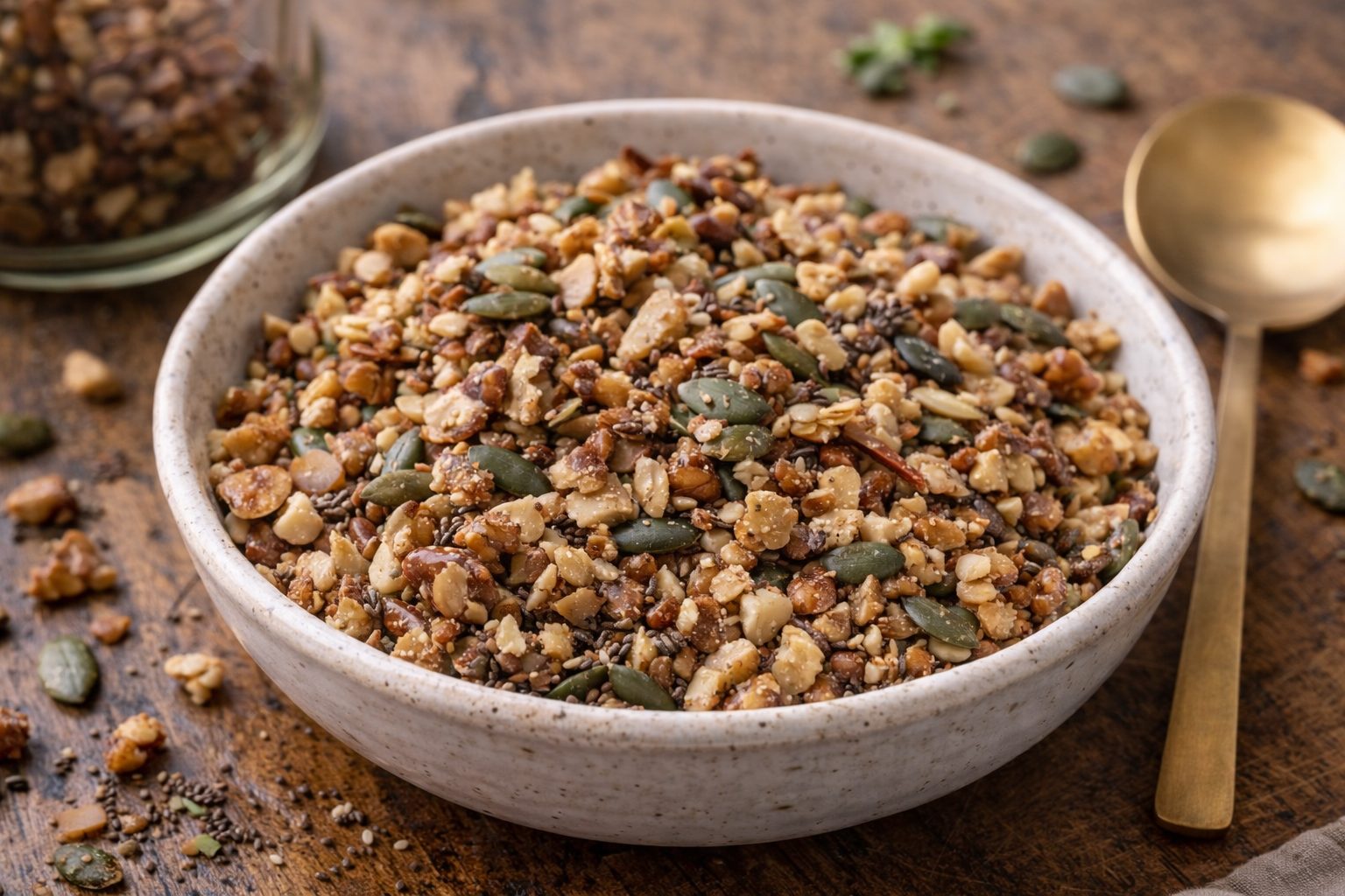 Keto granola (sjemenke + orašasti)
