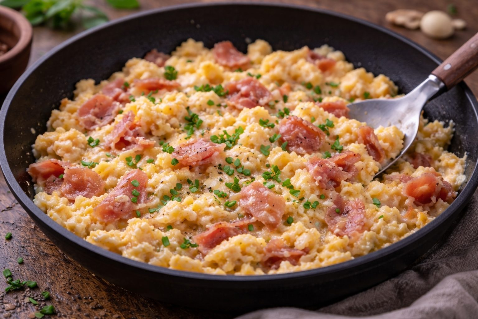 Kajgana sa pršutom i sirom