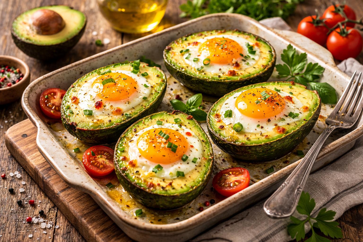 Jaja pečena u avokadu