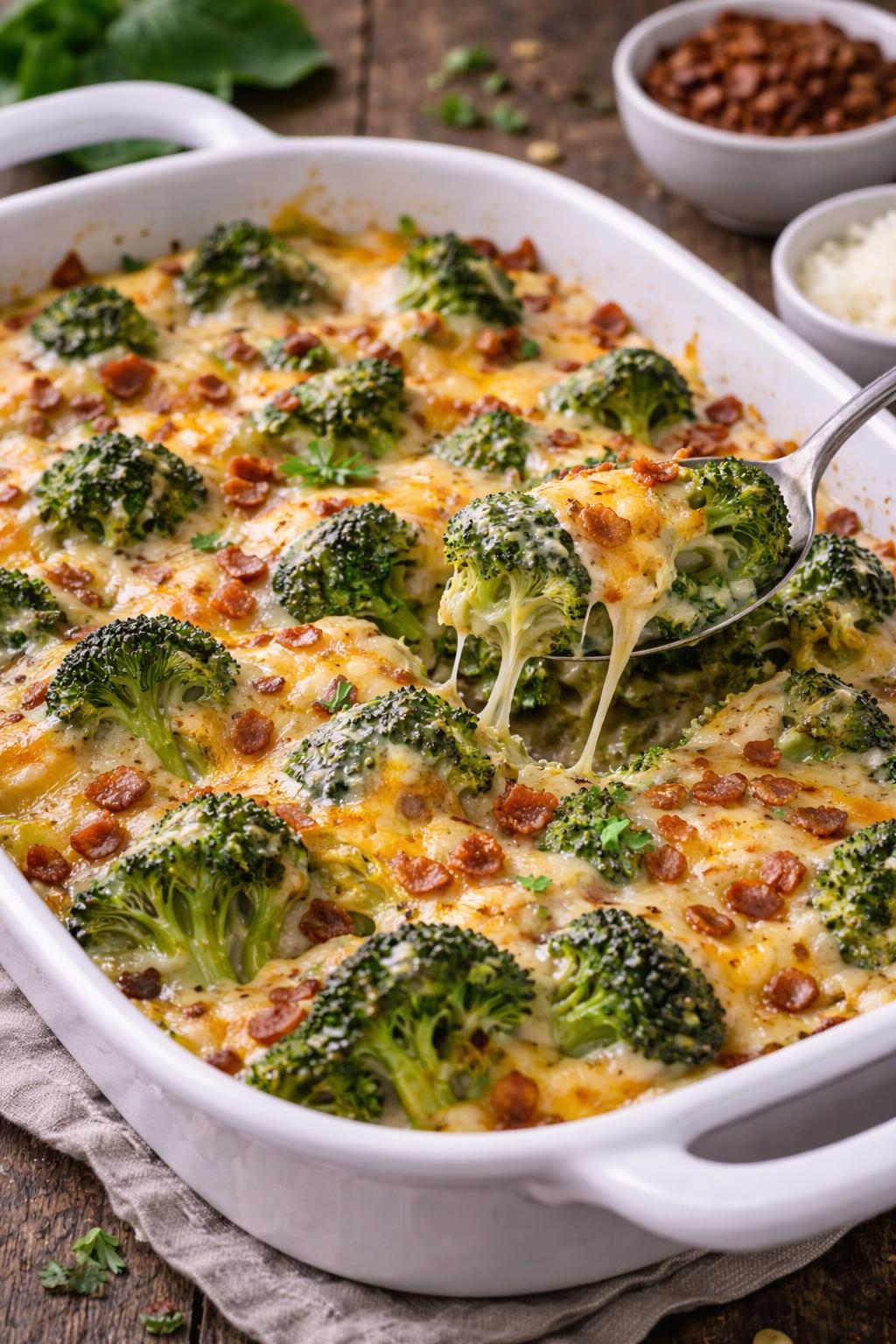 Keto zapečeni brokoli sa sirom